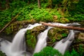 Sol Duc Falls Olympic National Park Royalty Free Stock Photo