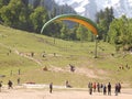 Paragliding Solang Valley in Manali Nice View Nice Mountains Snow In Mountains Paragliding in Mountains best Climate