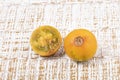 Solanum Quitoense - Lulo Or Naranjilla Tasty Tropical Fruit Royalty Free Stock Photo