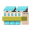 Solar Battery House Composition Royalty Free Stock Photo