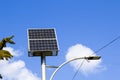 solar battery street light in Georgia Royalty Free Stock Photo