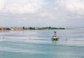 Solar Beacon on Coast of Venice Royalty Free Stock Photo