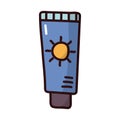 Solar blocker bottle fill style icon