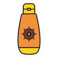 Solar blocker bottle summer product