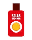 solar bloquer isolated icon design