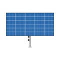 Solar blue collector electrical equipment vector icon sun panel. Energy power sustainable installation technology system