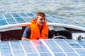 Solar boat pilot