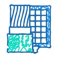 solar cables icon doodle illustration Royalty Free Stock Photo