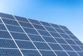 Solar Cell for clean Energy with a blue sky background Royalty Free Stock Photo