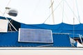 Solar cell installed on a sailboat