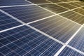 Solar cell photovoltaic panel detail and closeup Royalty Free Stock Photo