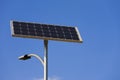 Solar cell powered street lamp Royalty Free Stock Photo