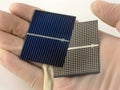 Solar cell research Royalty Free Stock Photo