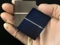 Solar cell research Royalty Free Stock Photo