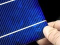 Solar cell research Royalty Free Stock Photo