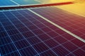 Solar cell. sola roof Royalty Free Stock Photo