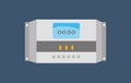 Solar Charge Controller in flat design  Concept Image Royalty Free Stock Photo