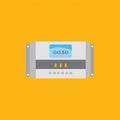 Solar Charge Controller in flat design Concept Image Royalty Free Stock Photo