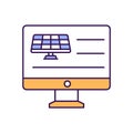 Solar company website Vector Icon which can easily modify or edit.