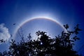 Solar corona, ring around the sun background