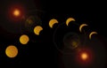 2017 Solar Eclipse August 21st Royalty Free Stock Photo