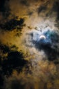 Solar Eclipse 2017 event in South Carolina sky Royalty Free Stock Photo