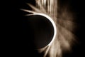 Solar Eclipse 2017 event in South Carolina sky Royalty Free Stock Photo