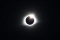 Solar Eclipse Just Past Totality Royalty Free Stock Photo