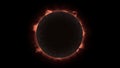 Solar eclipse loopable with alpha