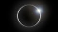 Solar eclipse, moon covers the sun