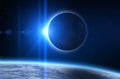 Solar Eclipse, Moon and Earth