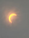 Solar eclipse near totality Royalty Free Stock Photo