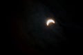 Solar eclipse, New York NY august 21 2017 Royalty Free Stock Photo