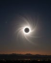 Solar eclipse secenry Royalty Free Stock Photo