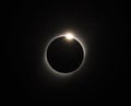Solar Eclipse Seconds Before Totality Seen From Vacuna Chile on July 2, 2019 Royalty Free Stock Photo
