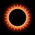 Solar Eclipse template. EPS 10 Royalty Free Stock Photo