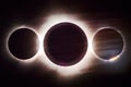 Solar Eclipse Trilogy Sequence with Corona Display