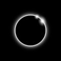 Solar eclipse, vector Eps 10 Royalty Free Stock Photo