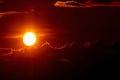 solar eclipse welcome momentarily visible during a solar eclipse Royalty Free Stock Photo
