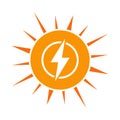 Solar Energy Icon Royalty Free Stock Photo