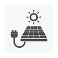 Solar energy icon Royalty Free Stock Photo