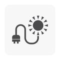 Solar energy icon Royalty Free Stock Photo