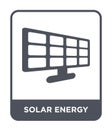 solar energy icon in trendy design style. solar energy icon isolated on white background. solar energy vector icon simple and Royalty Free Stock Photo