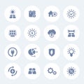 Solar energy icons set, alternative energetics Royalty Free Stock Photo