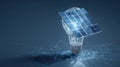 solar energy innovative lightbulb design Royalty Free Stock Photo