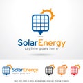 Solar Energy Logo Template Design Vector Royalty Free Stock Photo