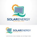 Solar Energy Logo Template Design Vector Royalty Free Stock Photo