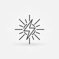 Solar energy outline icon