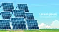 Solar Energy Panel Renewable Station Nature Background Royalty Free Stock Photo