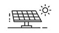 Solar Energy Panel Sun Power Vector Icon, vector design Generative AI Royalty Free Stock Photo